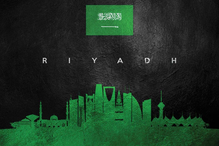 Riyadh Saudi Arabia Skyline II by Adrian Baldovino wall art