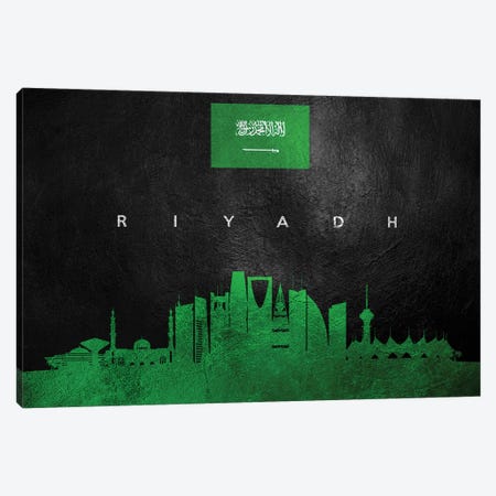 Riyadh Saudi Arabia Skyline II Canvas Print #ABV294} by Adrian Baldovino Canvas Print
