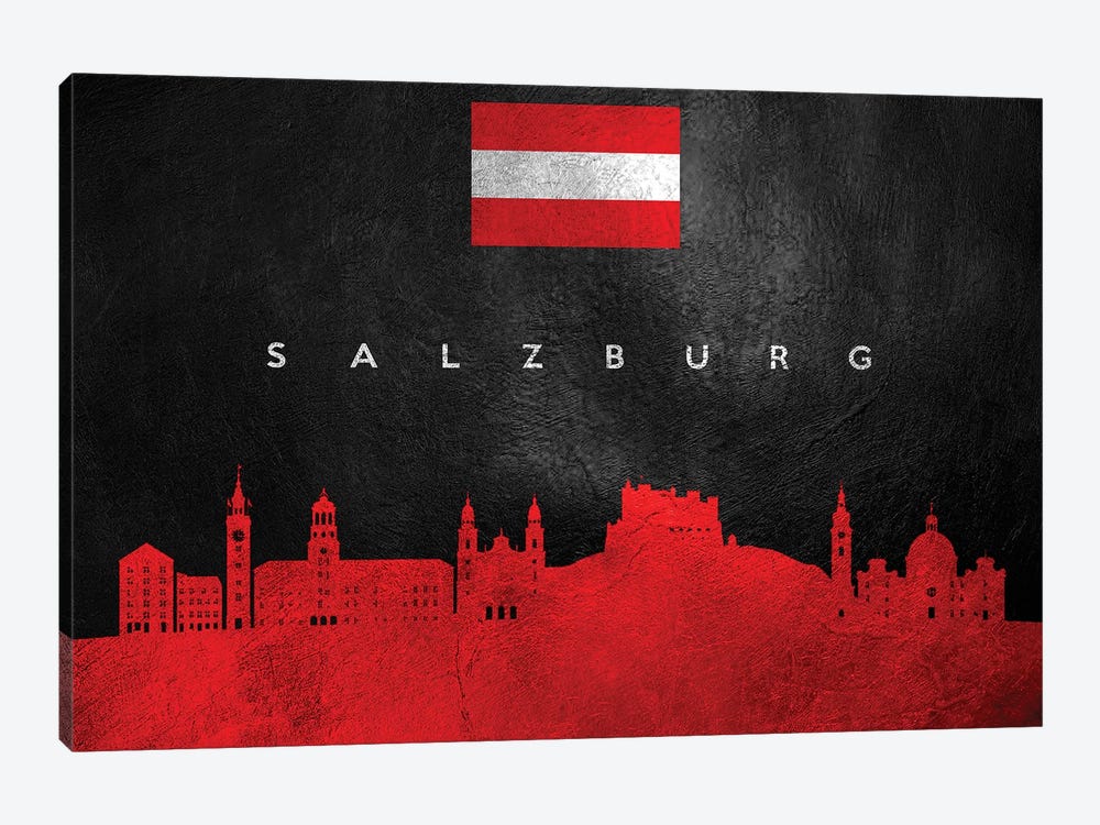 Salzburg Austria Skyline by Adrian Baldovino 1-piece Canvas Print
