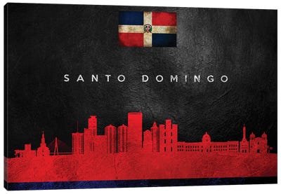 Santo Domingo Dominican Republic Skyline Canvas Art Print - Caribbean Art