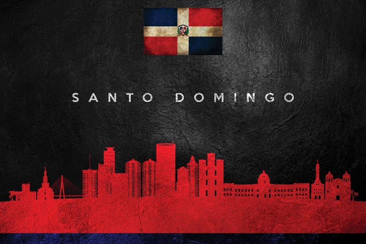 Santo Domingo Dominican Republic Skyline by Adrian Baldovino wall art