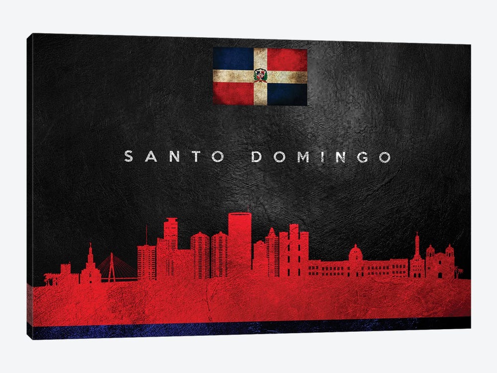 Santo Domingo Dominican Republic Skyline by Adrian Baldovino 1-piece Art Print