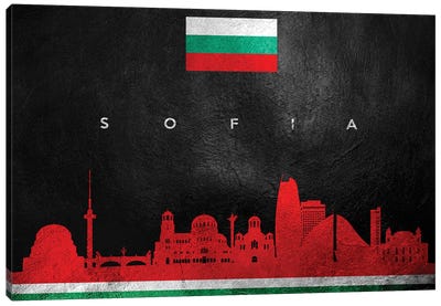 Sofia Bulgaria Skyline Canvas Art Print - Adrian Baldovino