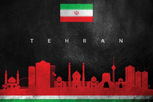 Middle Eastern Culture: Tehran Iran Skyline by Adrian Baldovino