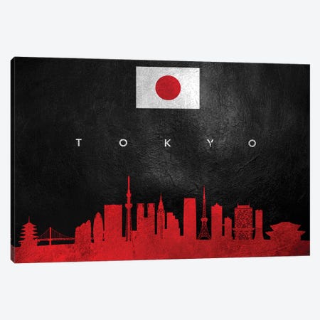 Tokyo Japan Skyline II Canvas Print #ABV315} by Adrian Baldovino Canvas Art