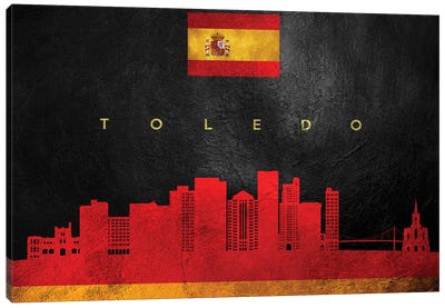 Toledo Spain Skyline Canvas Art Print