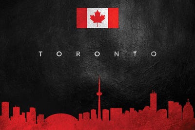 Toronto Canada Skyline by Adrian Baldovino art print