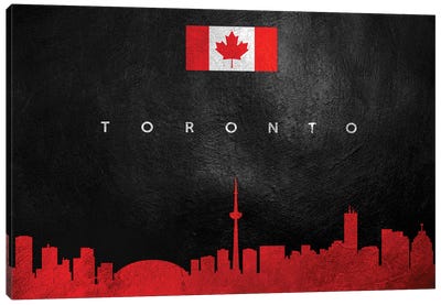 Toronto Canada Skyline Canvas Art Print - Adrian Baldovino