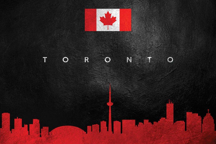 Toronto Canada Skyline by Adrian Baldovino wall art