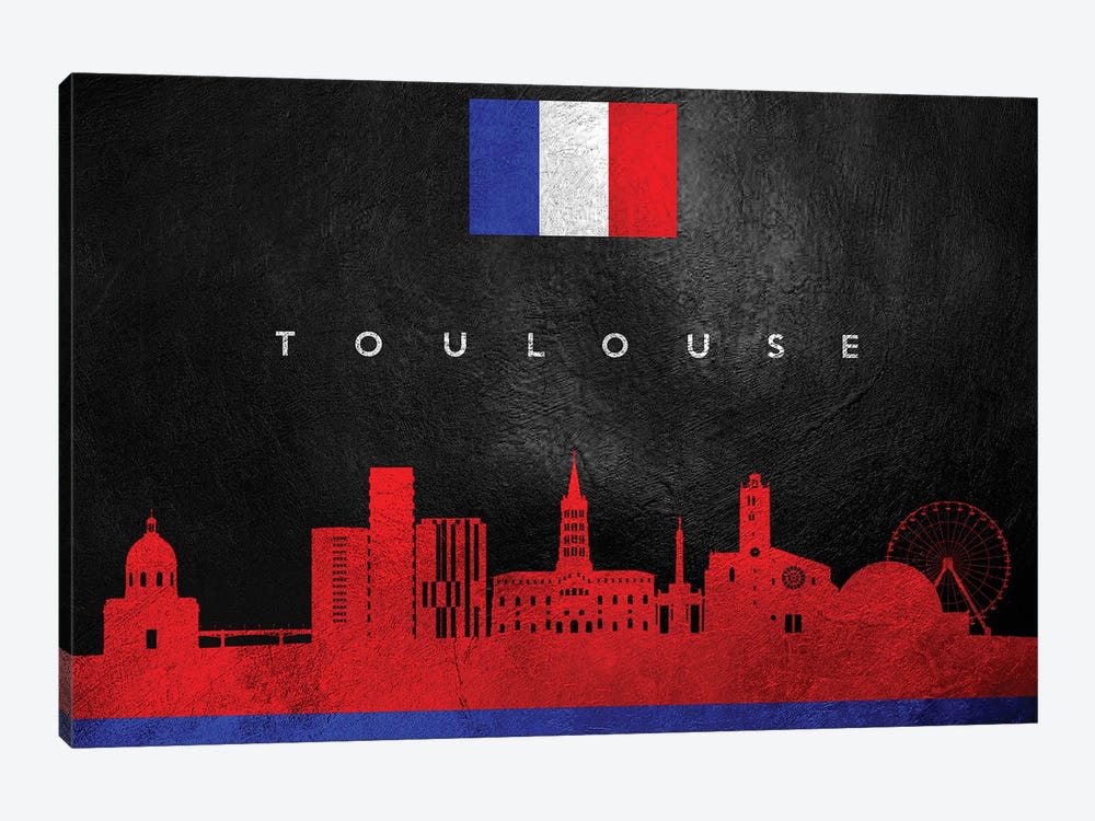 Toulouse France Skyline by Adrian Baldovino 1-piece Canvas Art