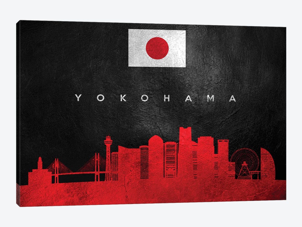 Yokohama Japan Skyline by Adrian Baldovino 1-piece Art Print