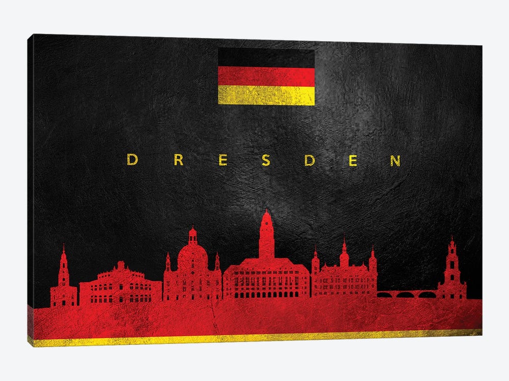 Dresden Germany Skyline by Adrian Baldovino 1-piece Canvas Artwork