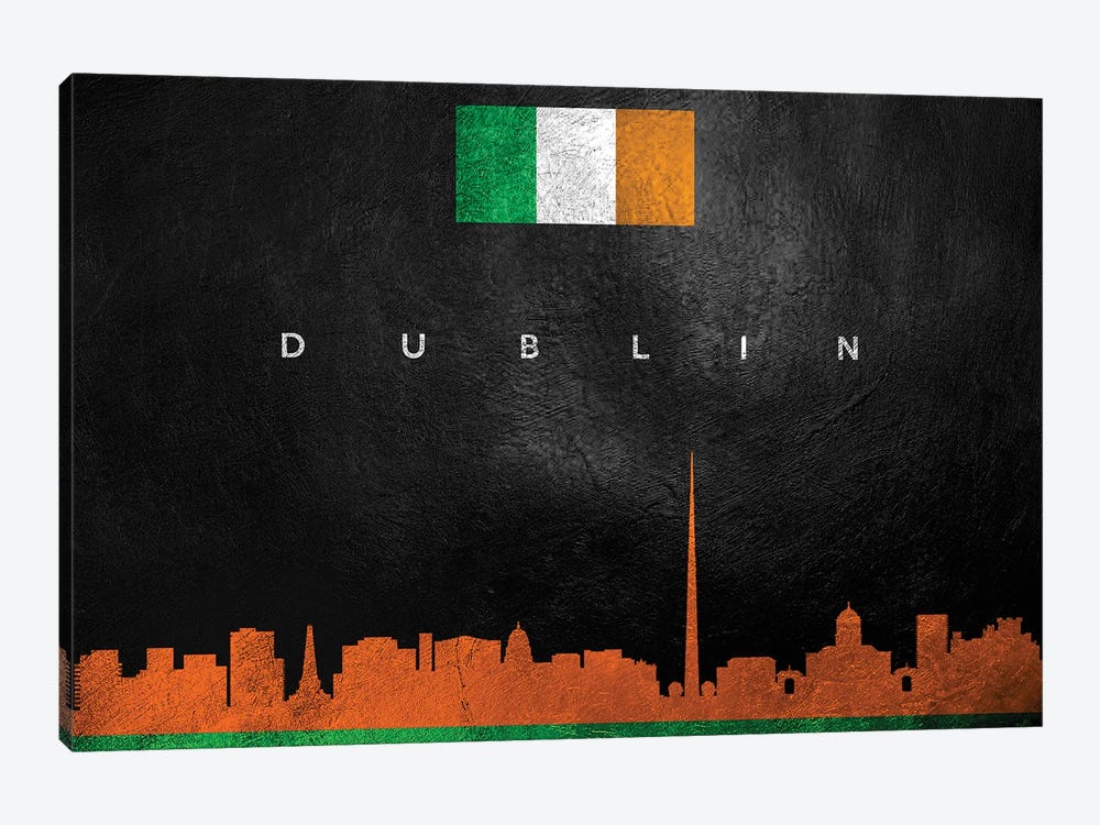 Dublin Ireland Skyline by Adrian Baldovino 1-piece Art Print