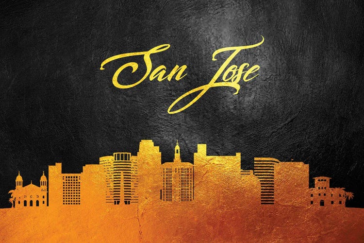 San Jose California Gold Skyline