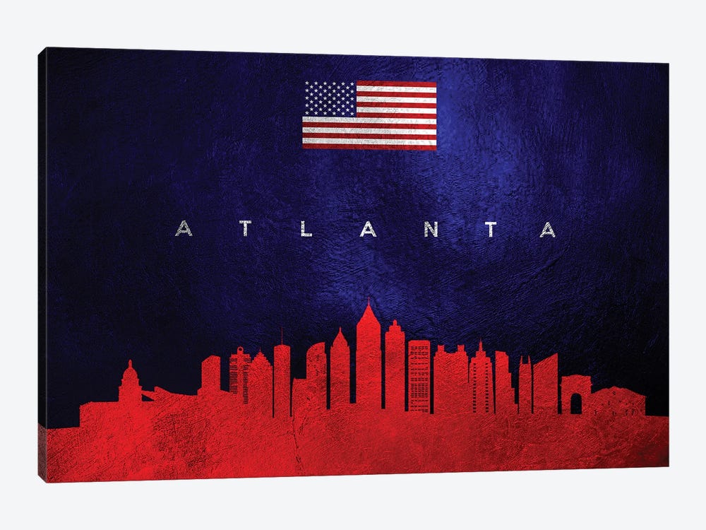 Atlanta Georgia Skyline by Adrian Baldovino 1-piece Canvas Print