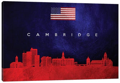 Cambridge Massachusetts Skyline Canvas Art Print