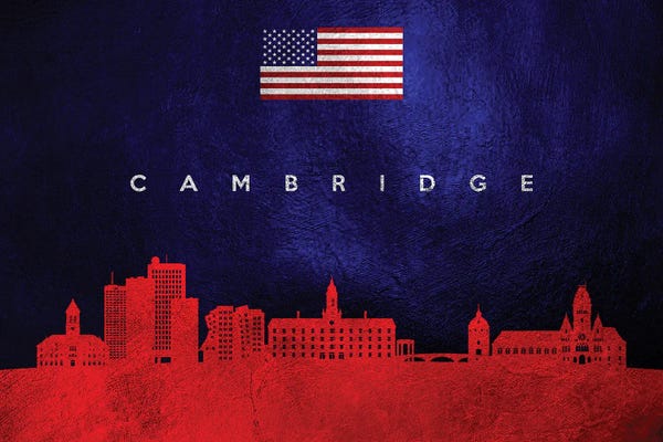 Cambridge: Cambridge Massachusetts Skyline by Adrian Baldovino