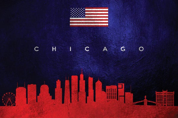 Chicago Skylines: Chicago Illinois Skyline by Adrian Baldovino