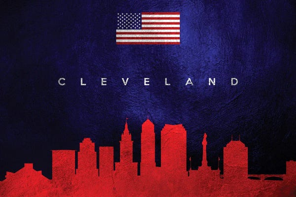 Ohio: Cleveland Ohio Skyline by Adrian Baldovino