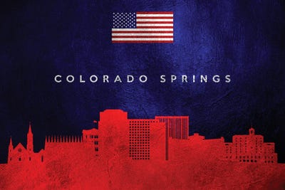 Colorado Springs Skyline by Adrian Baldovino art print