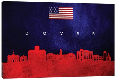 Dover Delaware Skyline Canvas Art Print - Delaware Art