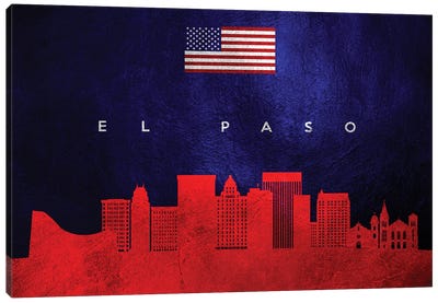 El Paso Texas Skyline Canvas Art Print