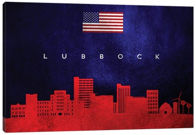 Lubbock Texas Skyline Canvas Art Print