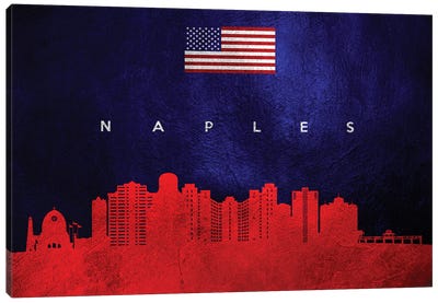 Naples Florida Skyline Canvas Art Print - Naples
