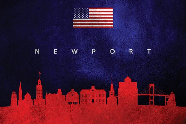 Newport: Newport Rhode Island Skyline by Adrian Baldovino