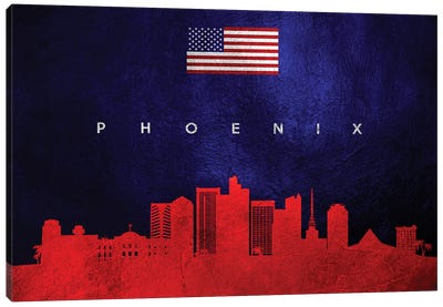 Phoenix Arizona Skyline Canvas Art Print - Phoenix Art
