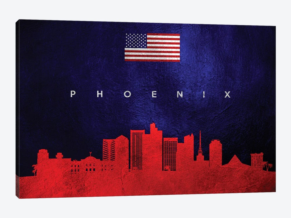 Phoenix Arizona Skyline by Adrian Baldovino 1-piece Art Print