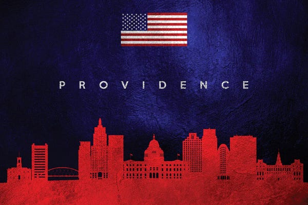 Providence: Providence Rhode Island Skyline by Adrian Baldovino
