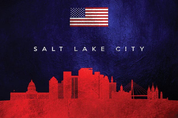 Salt Lake City: Salt Lake City Utah Skyline by Adrian Baldovino