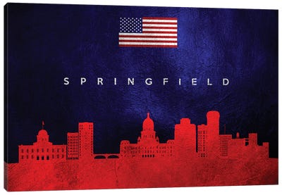 Springfield Illinois Skyline Canvas Art Print
