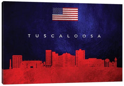 Tuscaloosa Alabama Skyline Canvas Art Print - Alabama Art