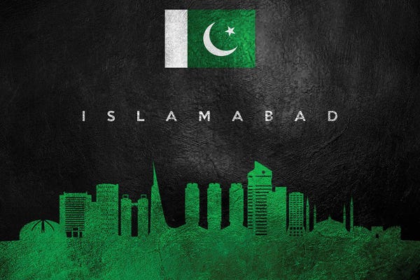 International Flags: Islamabad Pakistan Skyline by Adrian Baldovino