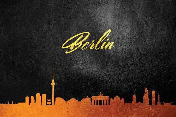 Berlin Germany Gold Skyline 2