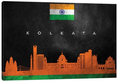 Kolkata India Skyline Canvas Art Print