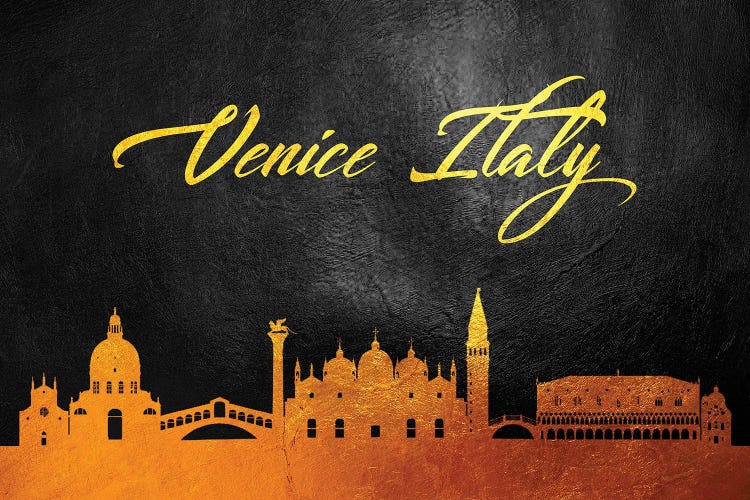 Venice Italy Gold Skyline