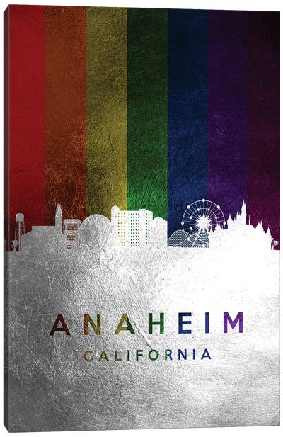 Anaheim California Spectrum Skyline Canvas Art Print