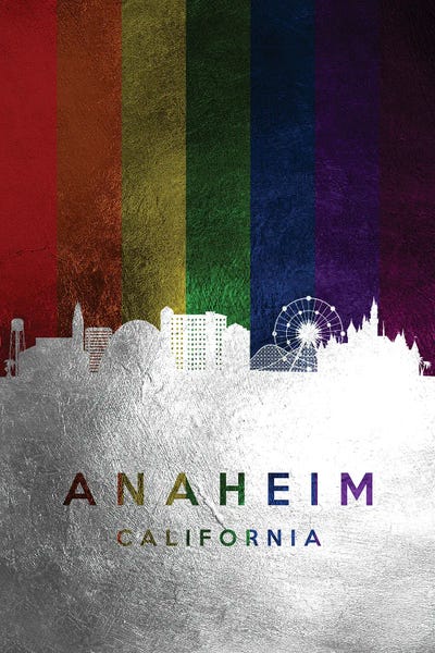 Anaheim: Anaheim California Spectrum Skyline by Adrian Baldovino