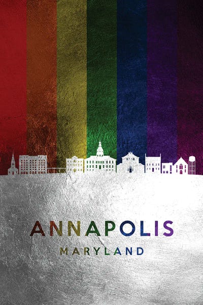 Annapolis: Annapolis Maryland Spectrum Skyline by Adrian Baldovino