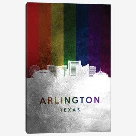 Arlington Texas Spectrum Skyline Canvas Print #ABV659} by Adrian Baldovino Canvas Art