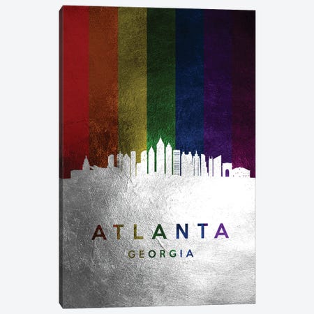Atlanta Georgia Spectrum Skyline Canvas Print #ABV661} by Adrian Baldovino Canvas Art Print