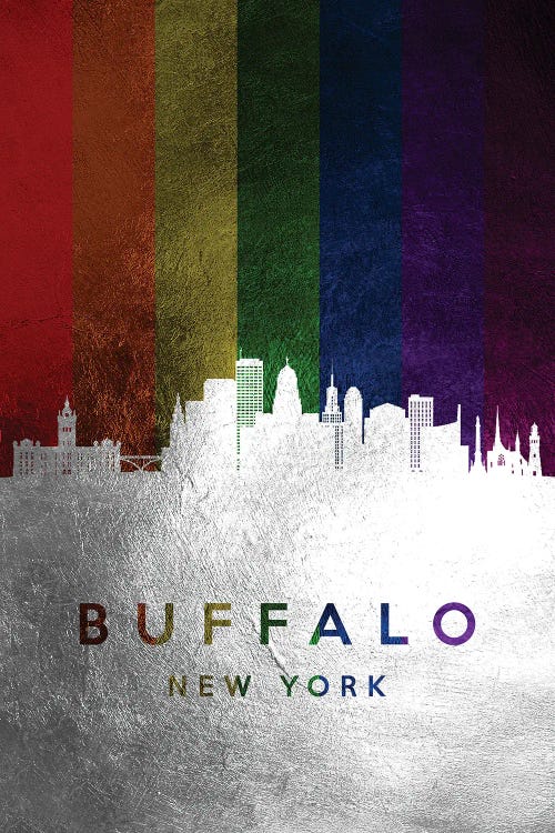 Buffalo New York Spectrum Skyline