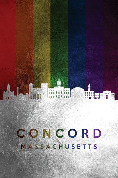 LGBTQ: Concord Massachusetts Spectrum Skyline by Adrian Baldovino