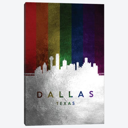 Dallas Texas Spectrum Skyline Canvas Print #ABV682} by Adrian Baldovino Canvas Print