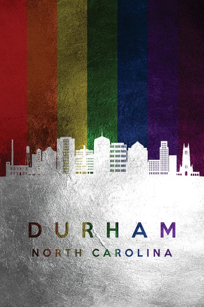 North Carolina: Durham North Carolina Spectrum Skyline by Adrian Baldovino