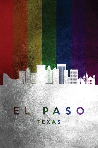 LGBTQ: El Paso Texas Spectrum Skyline by Adrian Baldovino