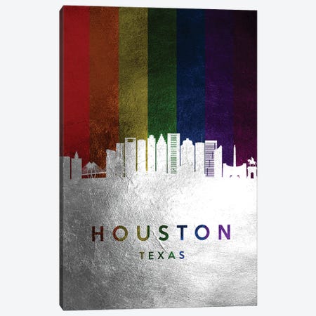 Houston Texas Spectrum Skyline Canvas Print #ABV697} by Adrian Baldovino Art Print